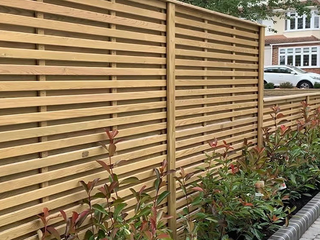 Timber Fence Panel Installation in Staffordshire