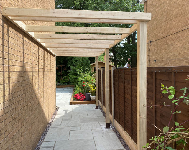 Pergola in Cheshire Pergola in Cheshire
