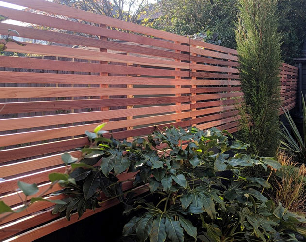 Cedar Slatted Screening Stoke on Trent