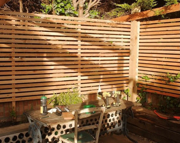 Larch Slatted Fence Panels Nantwich Larch Slatted Fence Panels Nantwich